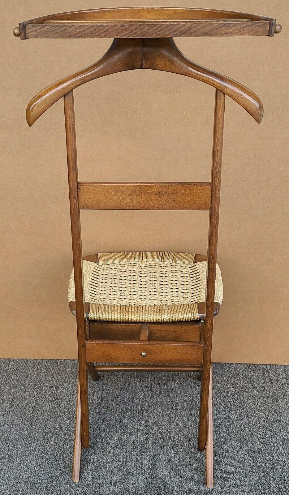 Wood Gentleman's Valet Chair Hans Wegner MCM Yugoslavia