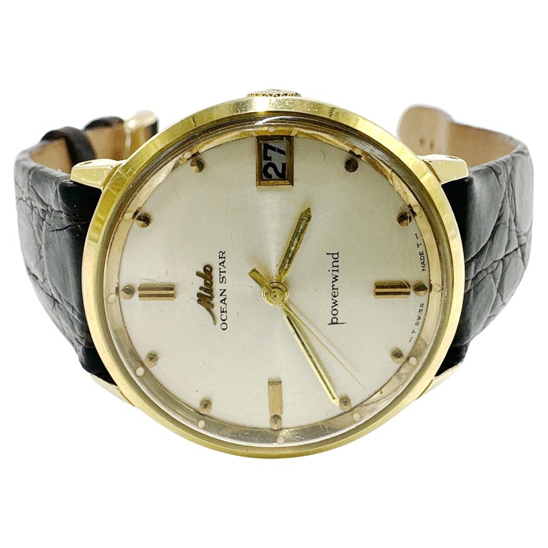 Herren 1960er Jahre MIDO Ocean Star Powerwind Vintage Schweizer