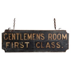 Gentlemen’s Sign, England circa 1890