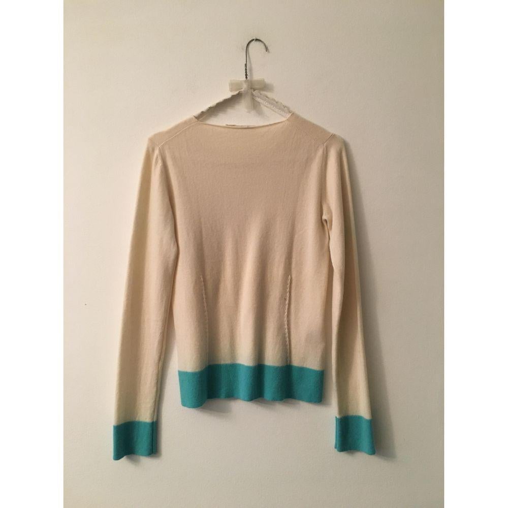 Gentry Portofino Cashmere Jumper in Multicolour

Gentry Portofino sweater. 
In cashmere, very soft. Size 42. Measures 41cm shoulders, 40cm bust, 59cm long, 66cm sleeve. Good general condition, it has a small speck, as can be seen from the last