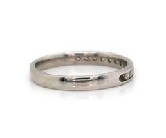 Gents 0.75ctw Diamond Channel Set Wedding Band Ring in 14K White Gold