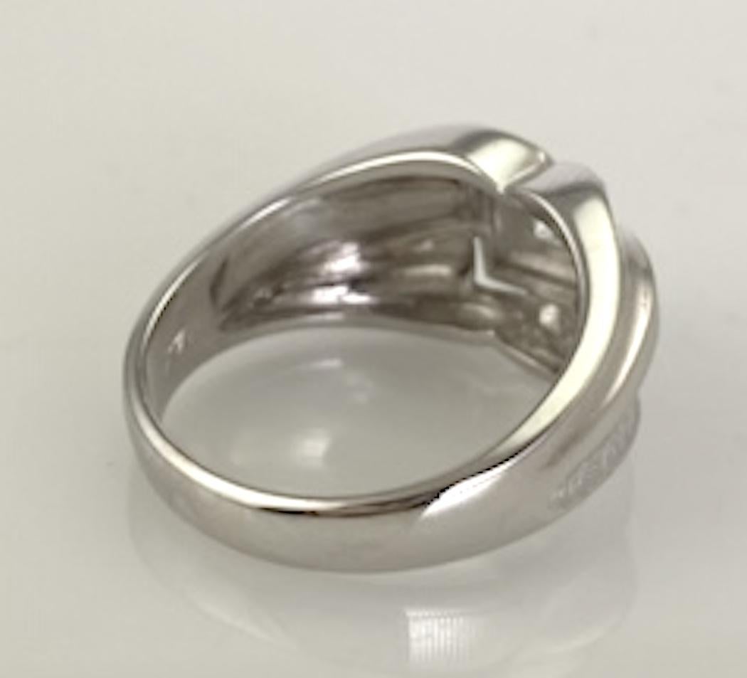 Gent's 14 Karat White Gold Diamond Solitaire Ring .25 Carat 6.9 Grams In Excellent Condition For Sale In Daytona Beach, FL