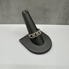 Gents Diamond Cuban Ring in 10kt Yellow Gold -0.50ctw Diamonds, Size 10, New