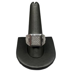 Gent’s Diamond Ring in Sterling Silver – 0.10ctw, Size 10.5, New