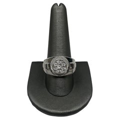 Gents Diamond Ring in Sterling Silver – 0.10ctw, Size 10.5, New