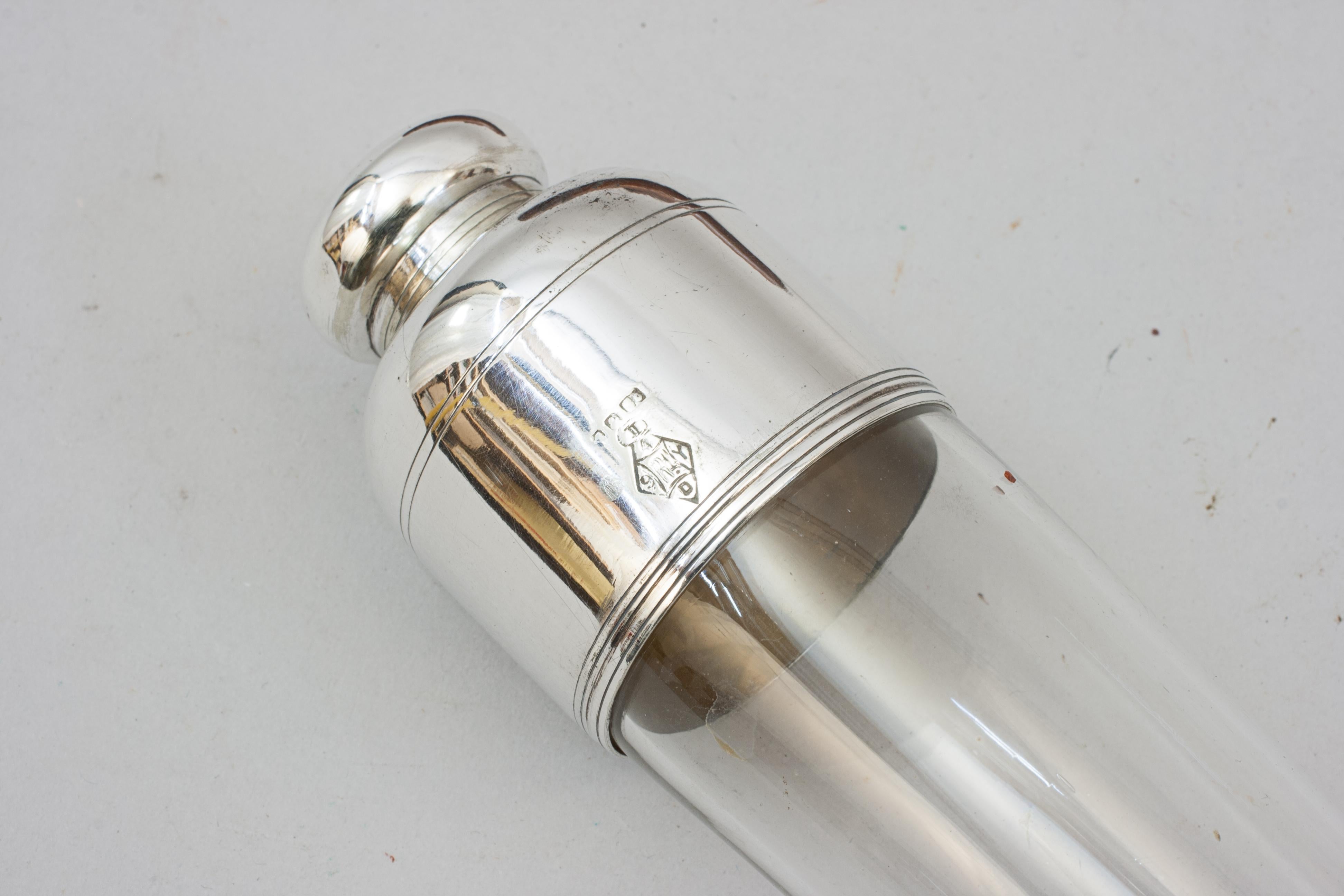 Gents Hunting Flask In Leather Case For Sale 1
