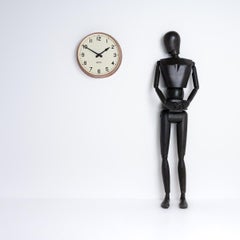 Gents of Leicester Industrielle Wanduhr aus Kupfer