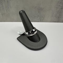 Gents Sterling Silver Black Diamond Ring - 1.50ctw, Size 10, New