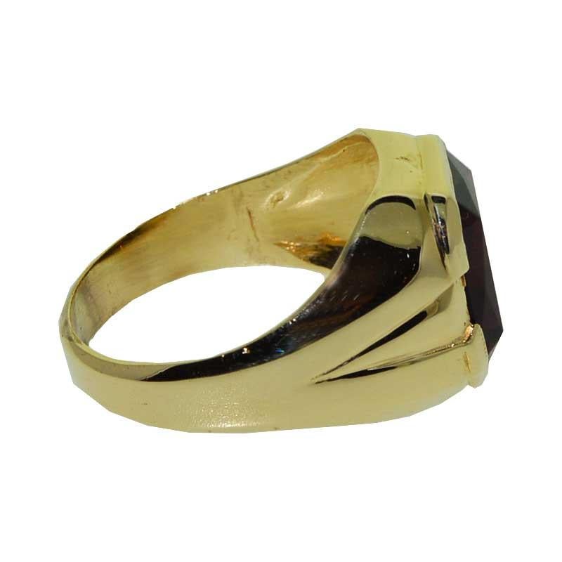 Women's or Men's Gent's Vintage Art Deco Solid Gold Ring, circa 1940s