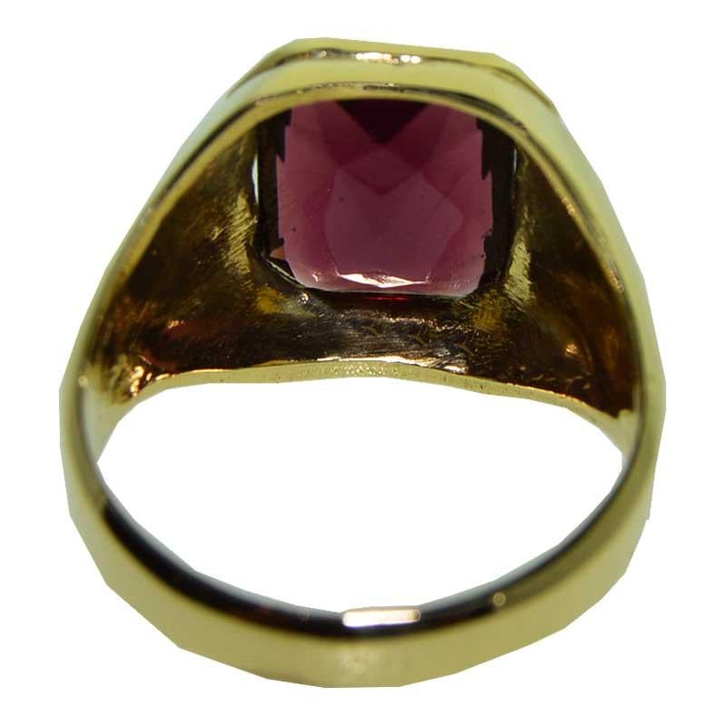 Gent's Vintage Art Deco Solid Gold Ring, circa 1940s 1