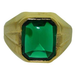Gent's Vintage Art Deco Solid Yellow Gold Ring N.O.S., circa 1940s
