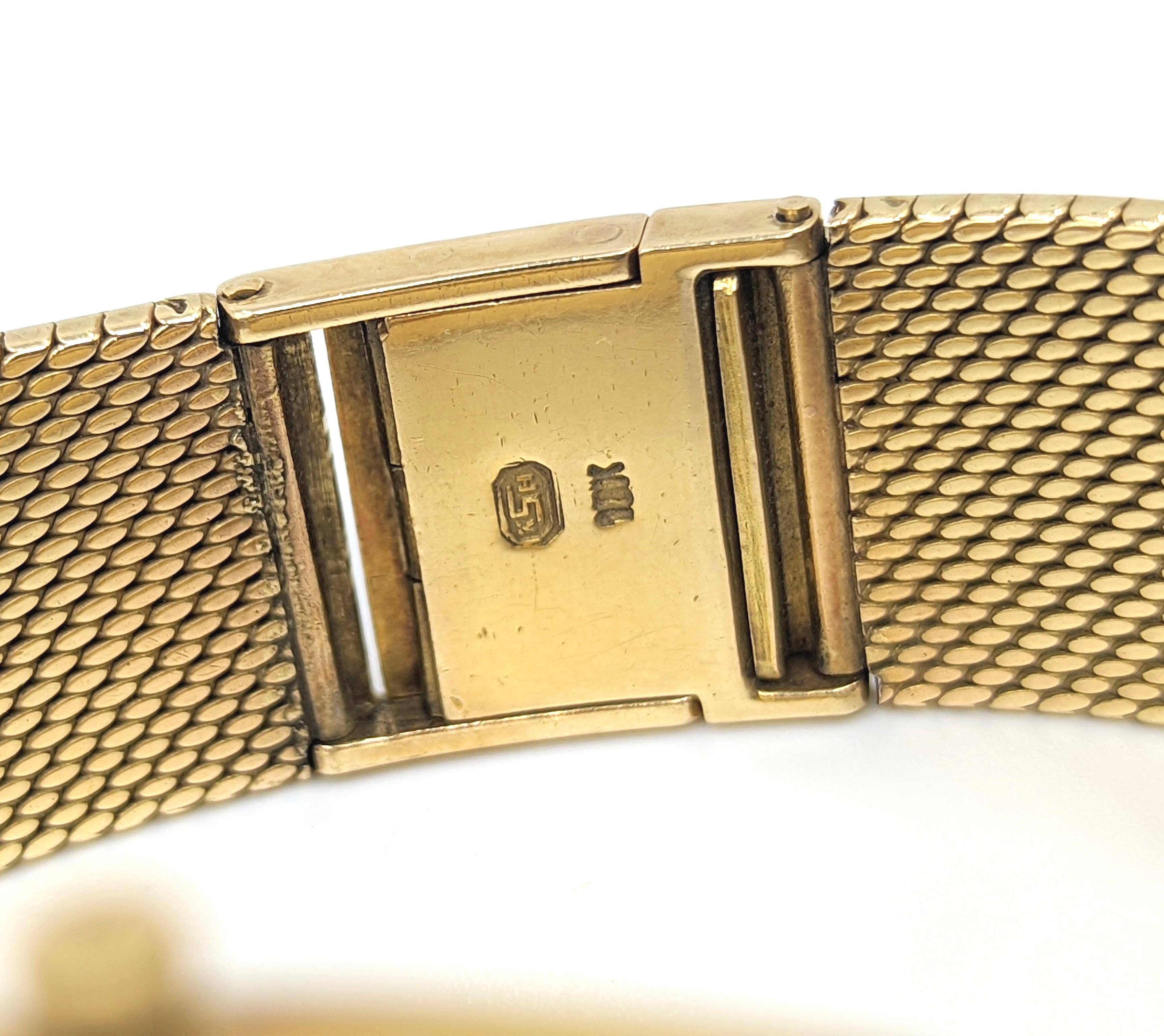Gent's Vintage Rolex Cellini Bracelet Watch in Solid 18k Yellow Gold Ref. 3800 In Good Condition For Sale In Richmond, CA