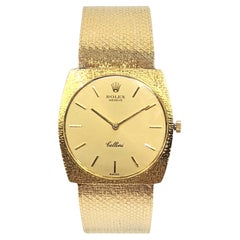 Gent's Used Rolex Cellini Bracelet Watch in Solid 18k Yellow Gold Ref. 3800