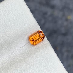 Genuine 0.65 Carat Natural Loose Fanta Spessartine Garnet from Afghanistan Mine