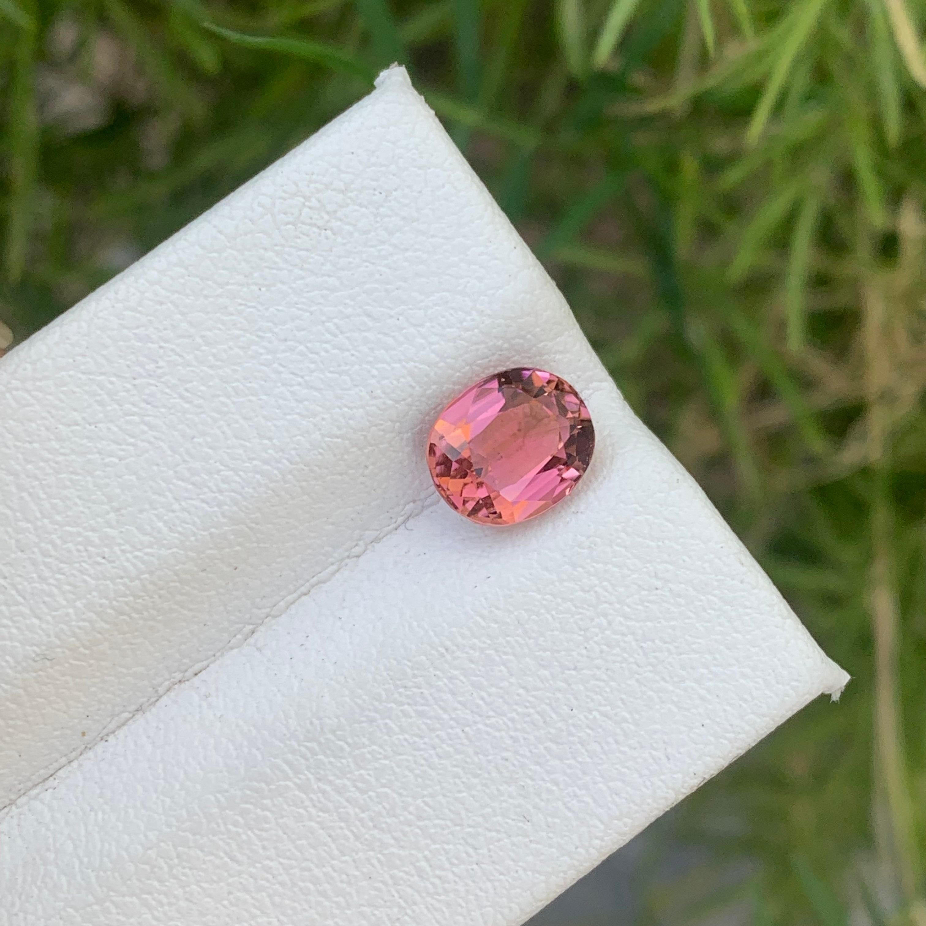 Genuine 1.70 Carat Natural Loose Pink Tourmaline Gemstone from Afghanistan Mine For Sale 5