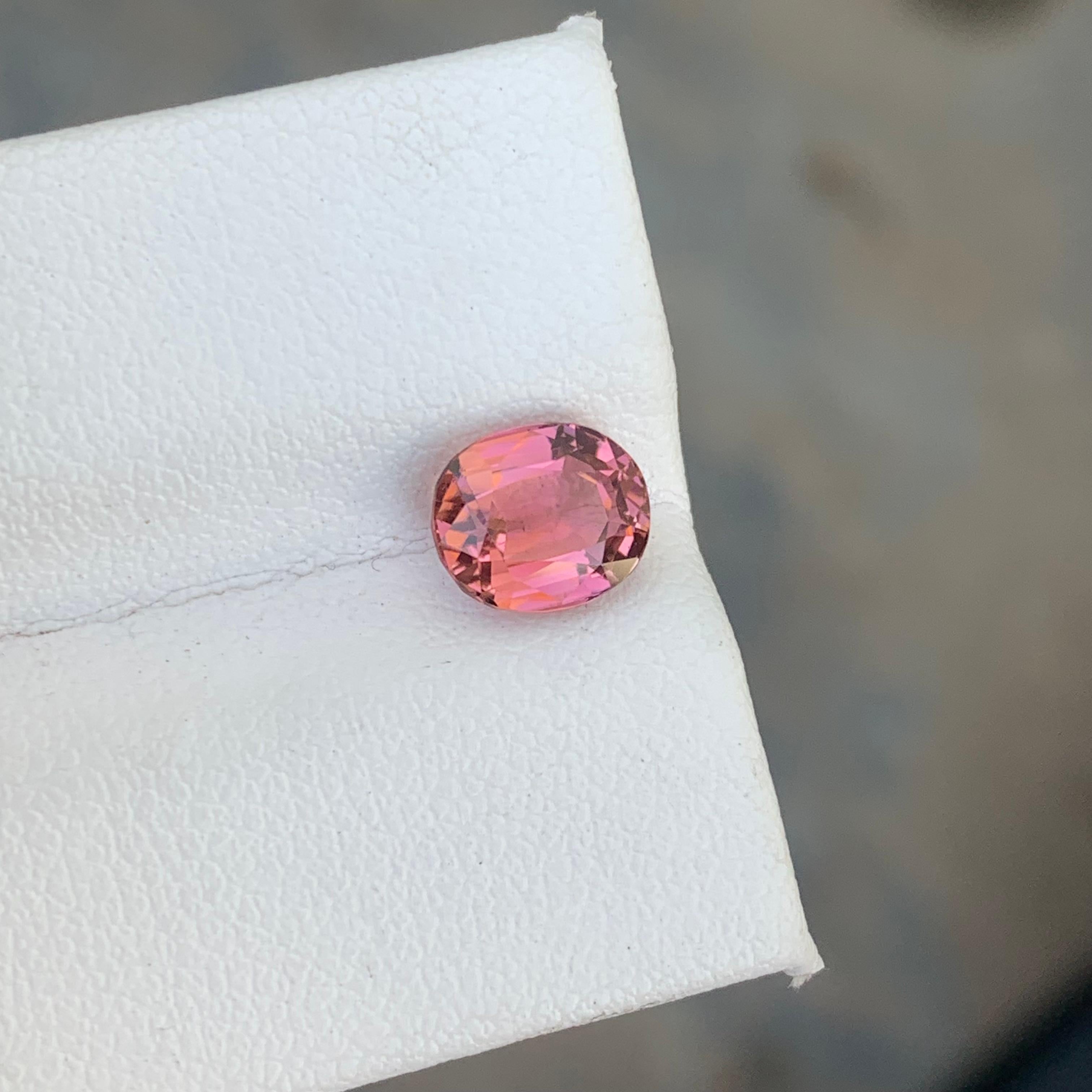 Genuine 1.70 Carat Natural Loose Pink Tourmaline Gemstone from Afghanistan Mine  For Sale 8