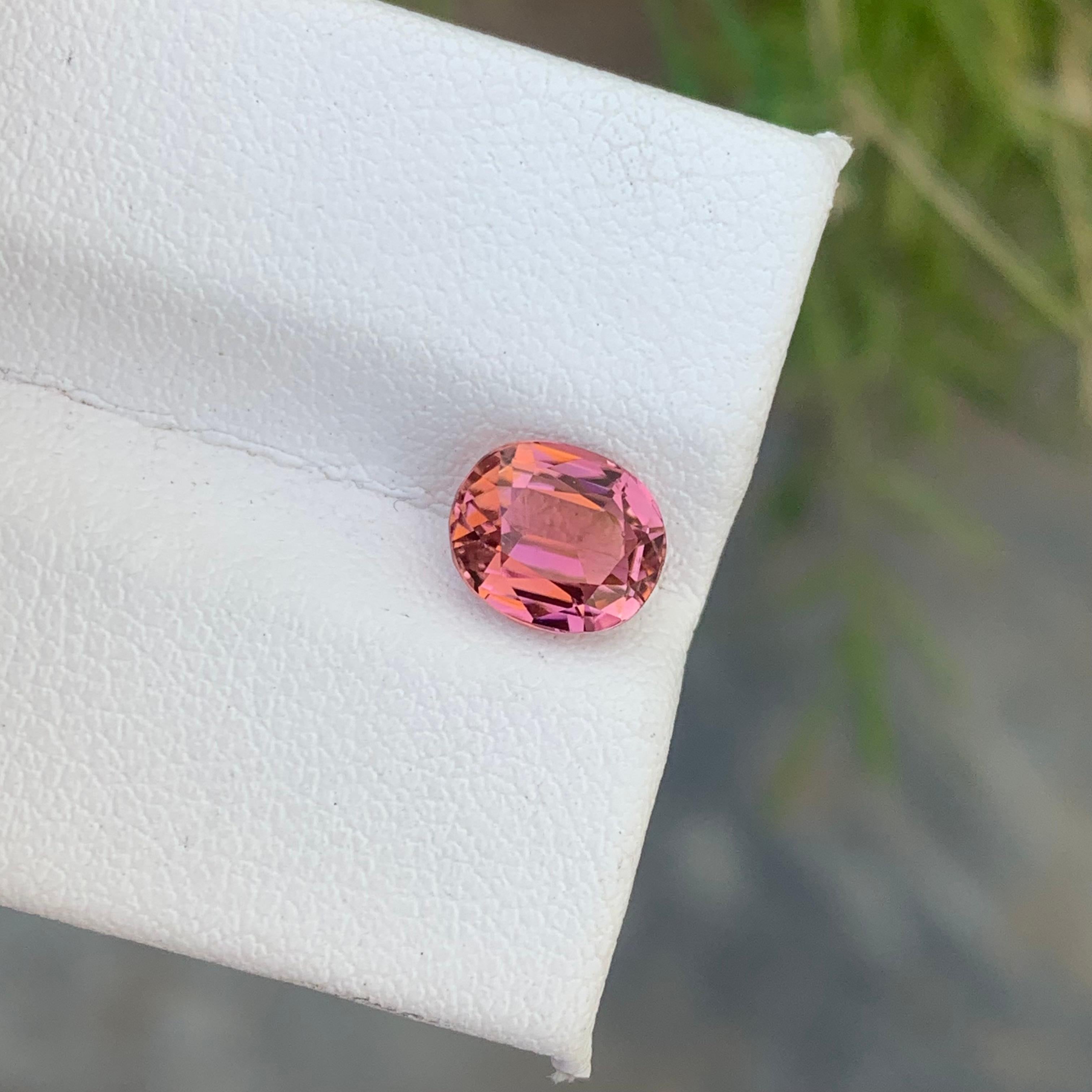 Genuine 1.70 Carat Natural Loose Pink Tourmaline Gemstone from Afghanistan Mine  For Sale 9