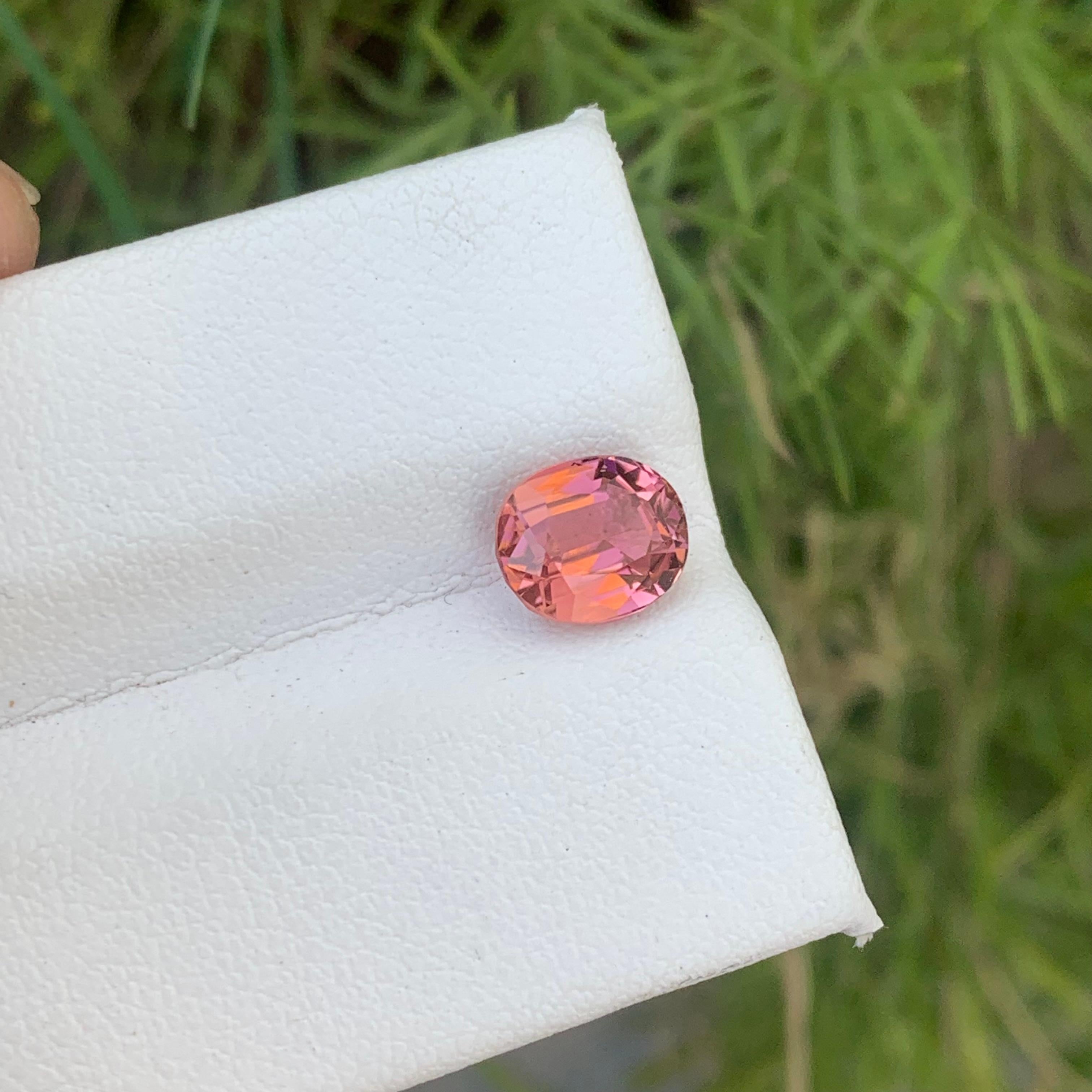 Genuine 1.70 Carat Natural Loose Pink Tourmaline Gemstone from Afghanistan Mine  For Sale 3
