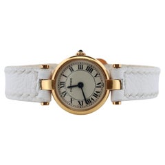 Genuine 18k Cartier Uhr. 18k Gold Cartier Vendome 2163 Uhr. CARTIER Mini