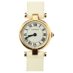 Genuine 18k Cartier Watch. 18k Gold Cartier Vendome 2163 Watch. CARTIER Mini