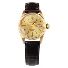Genuine 18k Rolex 6517 Oyster Perpetual Watch. Ladies ROLEX 18k Yellow Gold.