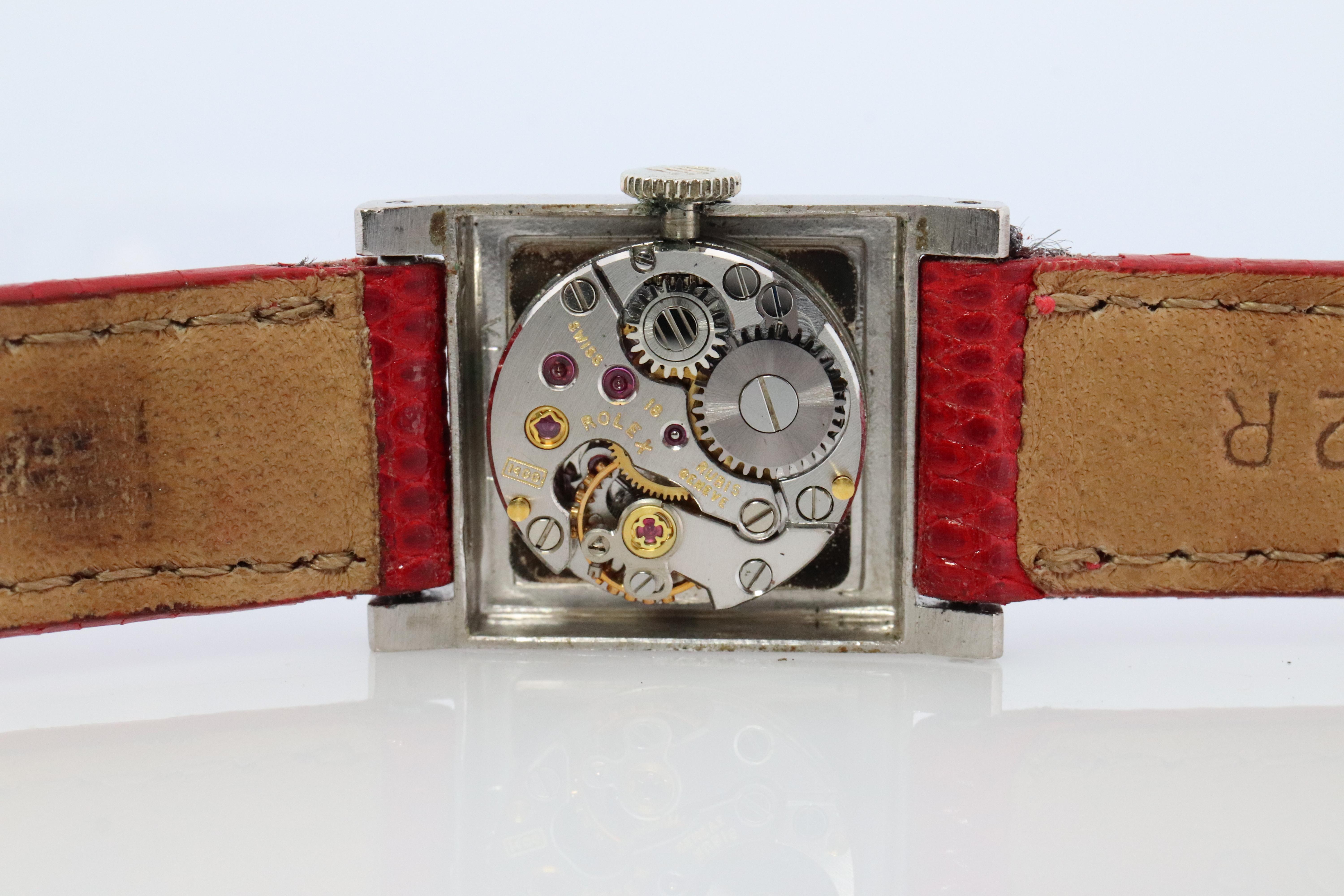Genuine 18k Rolex Precision Watch. 18k Gold Ladies 2157 Rolex Manual Watch In Good Condition For Sale In Port Charlotte, FL
