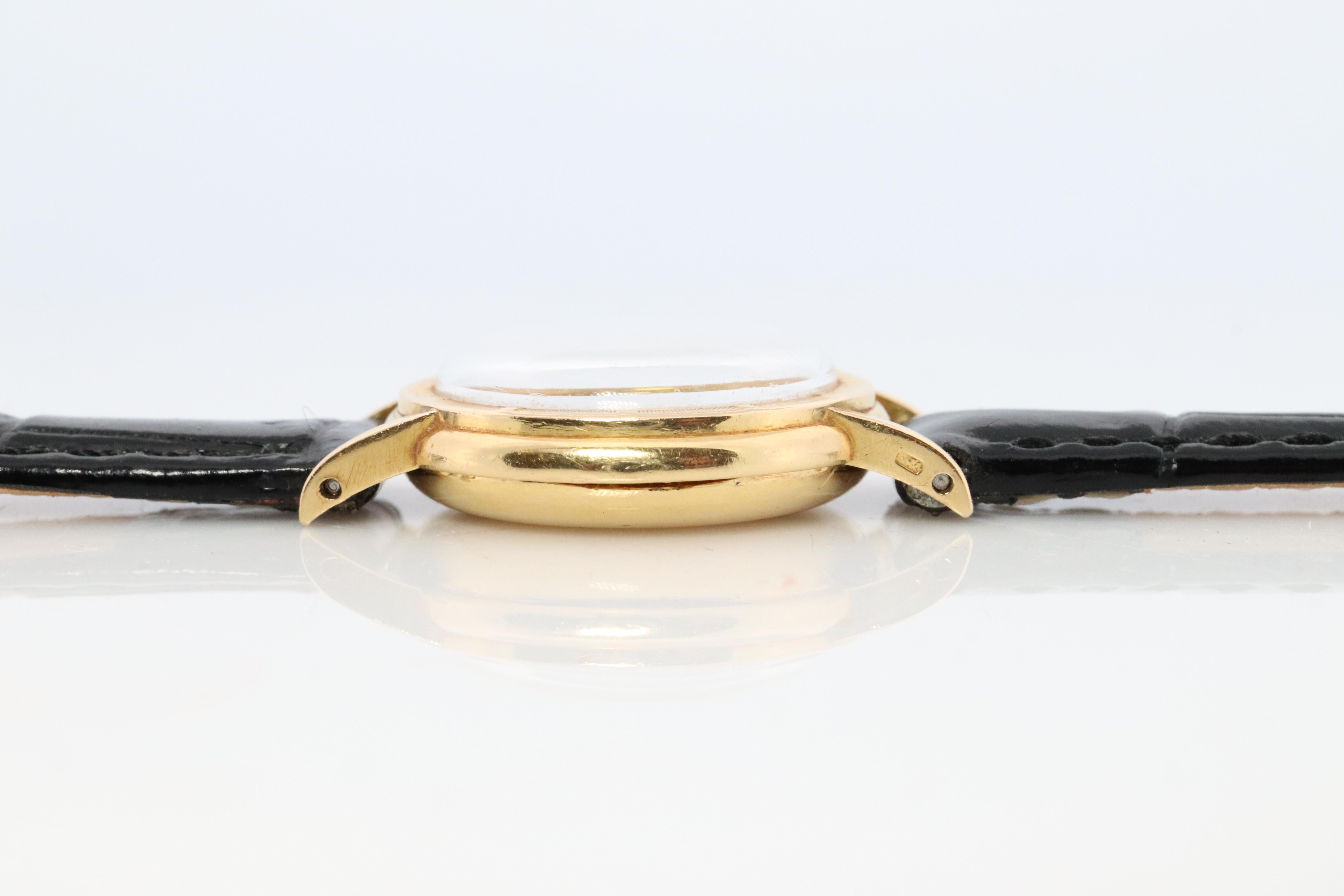 Genuine 18k Rolex Precision Watch. 18k Gold Ladies 2608 Rolex Manual Watch In Good Condition In Port Charlotte, FL