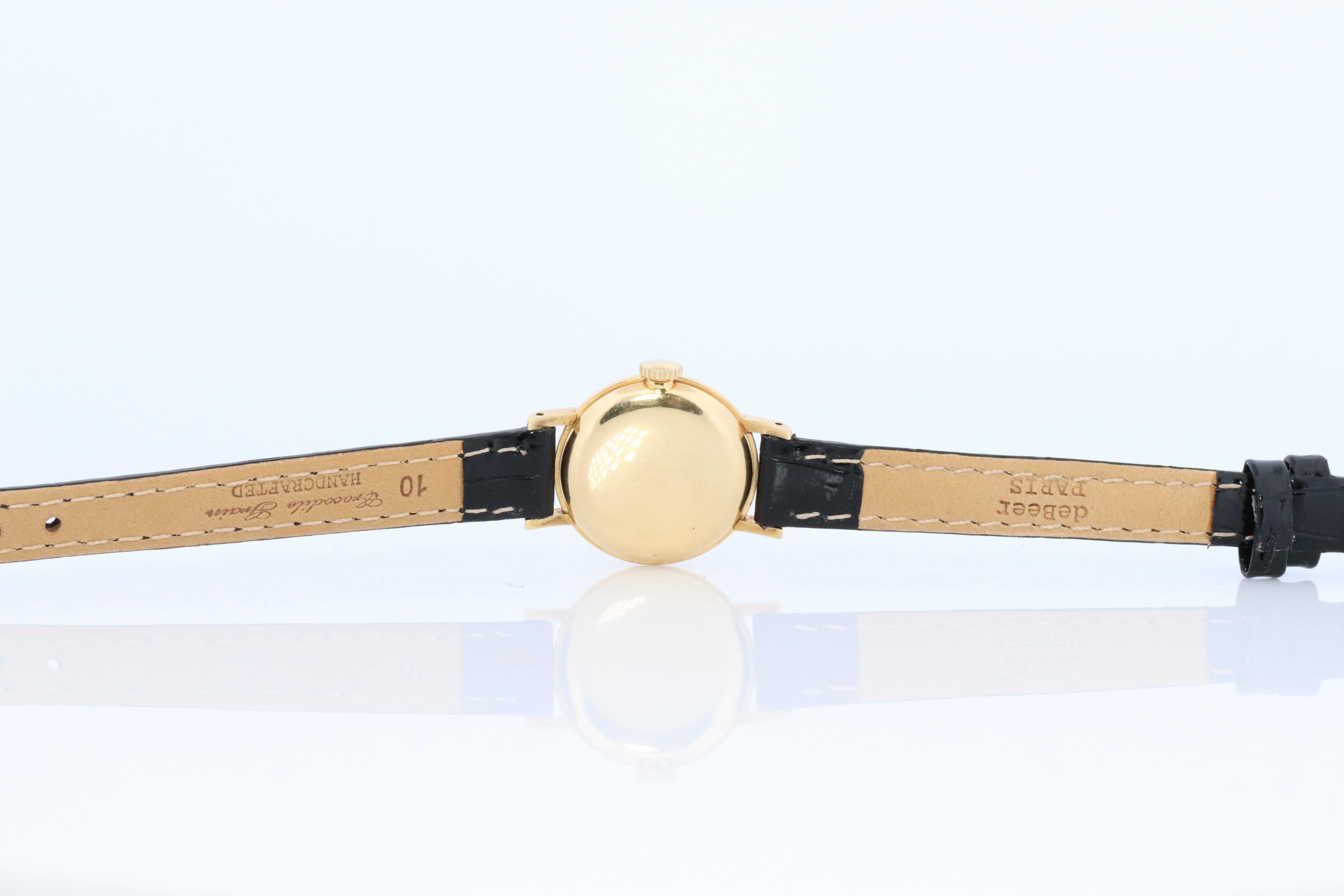 Genuine 18k Rolex Precision Watch. 18k Gold Ladies 2608 Rolex Manual Watch 2