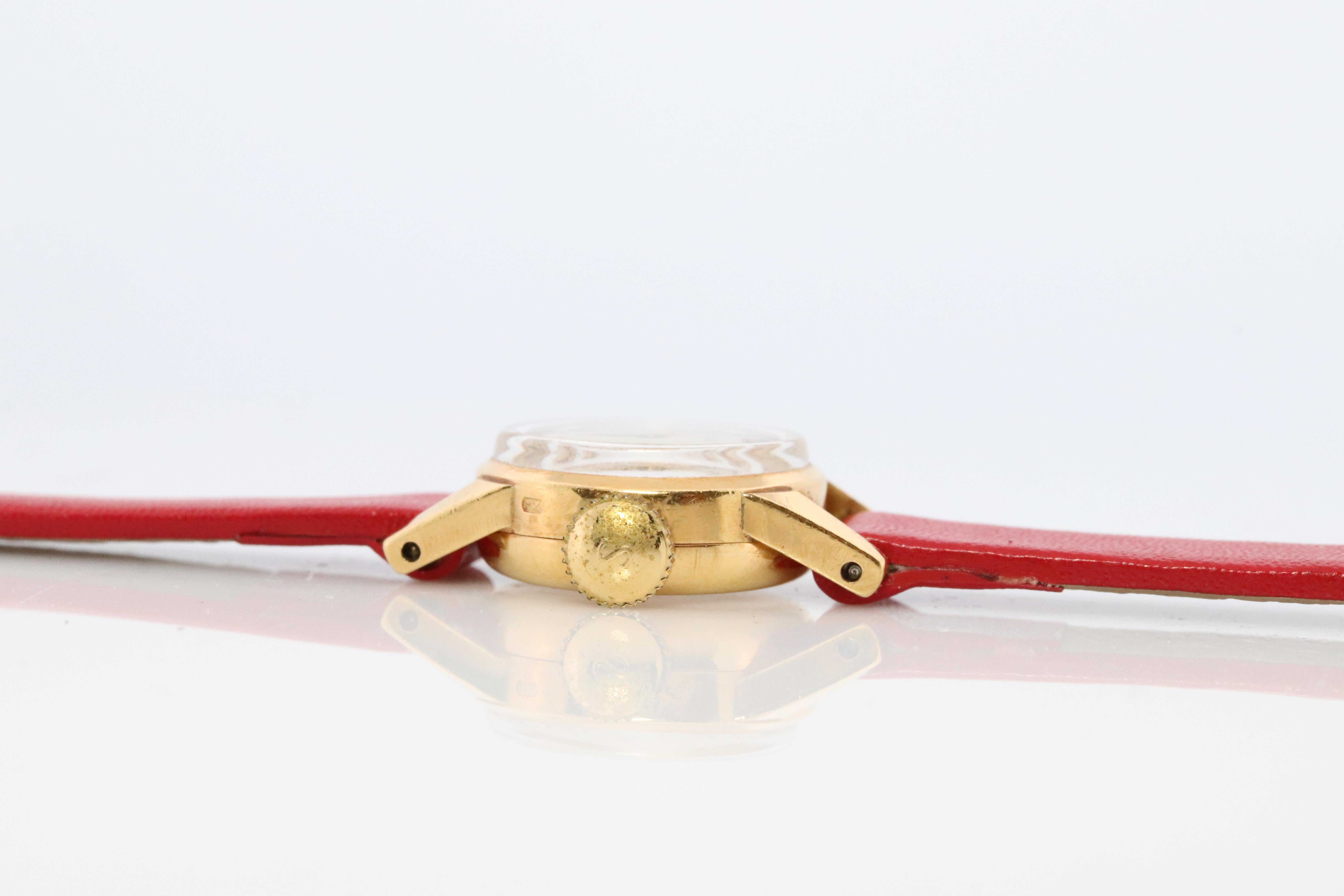 Genuine 18k Rolex Precision Watch. 18k YG Damen 8648 Dainty 1940er Jahre Damen Rolex im Zustand „Gut“ im Angebot in Port Charlotte, FL