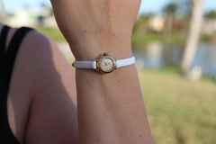 Genuine 18k Rolex Precision Watch. 18k YG Ladies 9127 Dainty 1940s Ladies Rolex