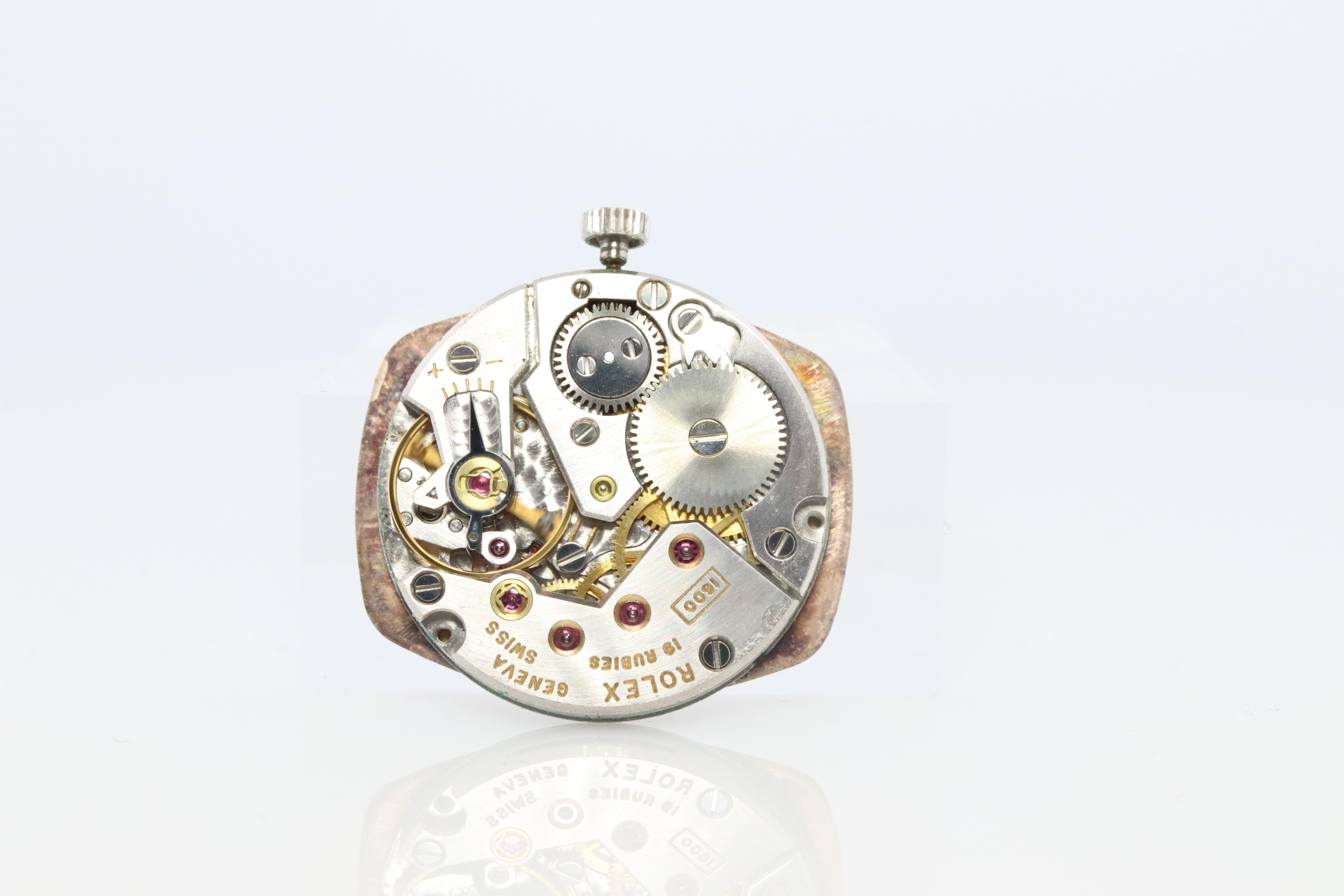 Genuine 18k Rolex Watch. 18k WG Ladies Rolex CELLINI 3803 Barrel WristWatch in vendita 6