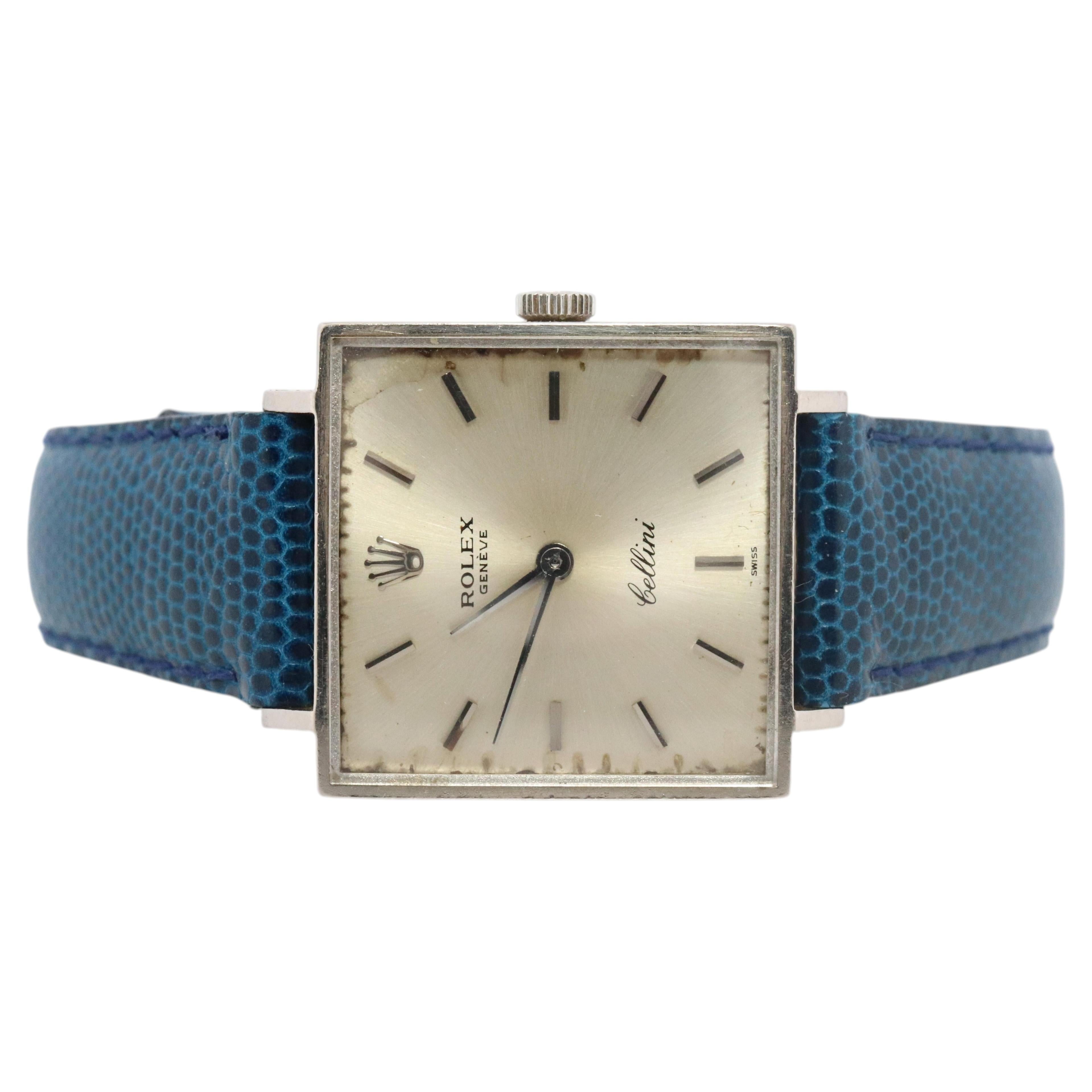 Orologio Rolex 18k originale. Orologio da polso quadrato Rolex Cellini 3811 18k WG