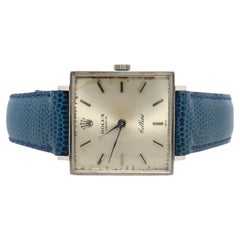 Genuine 18k Rolex Watch. 18k WG Rolex CELLINI 3811 Square WristWatch