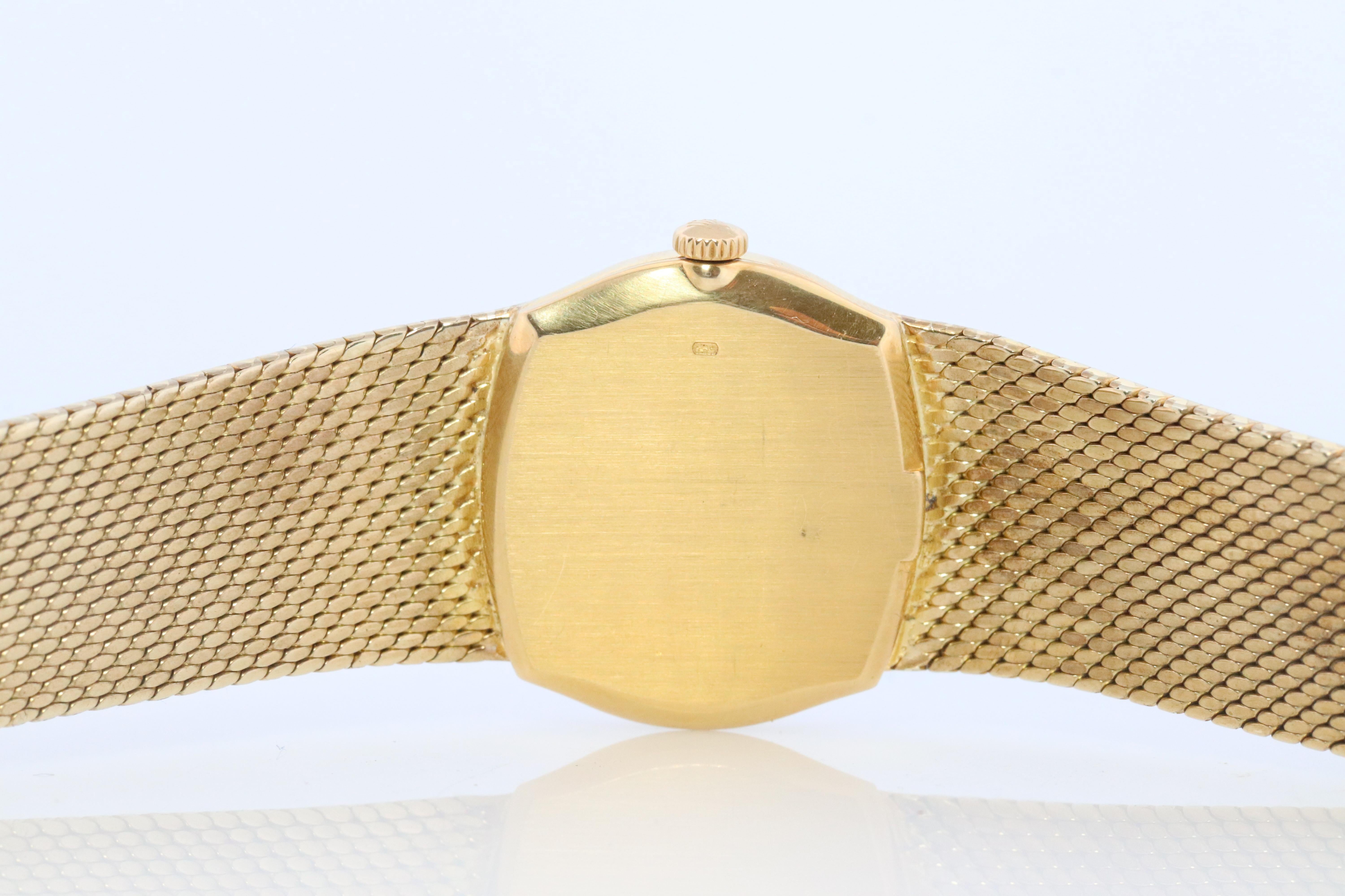 Genuine 18k Rolex-Uhr. ROLEX Cellini 3802 Mechanische Aufzugsbeleuchtung. Milanese-Armband 1