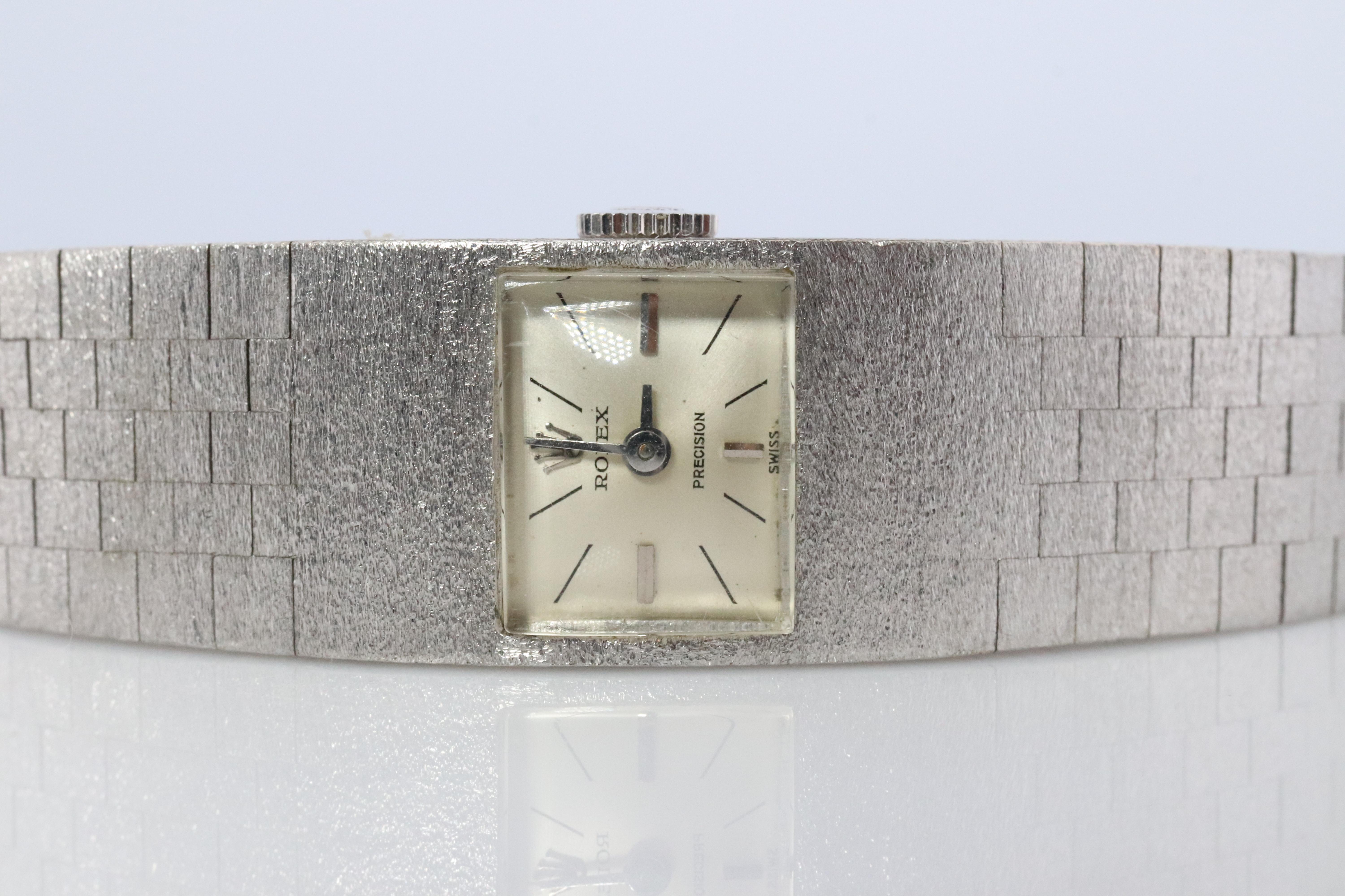 Women's Genuine 18k Rolex Watch. ROLEX Precision 2159 TV Mechanical Windup. Ladies Rolex For Sale