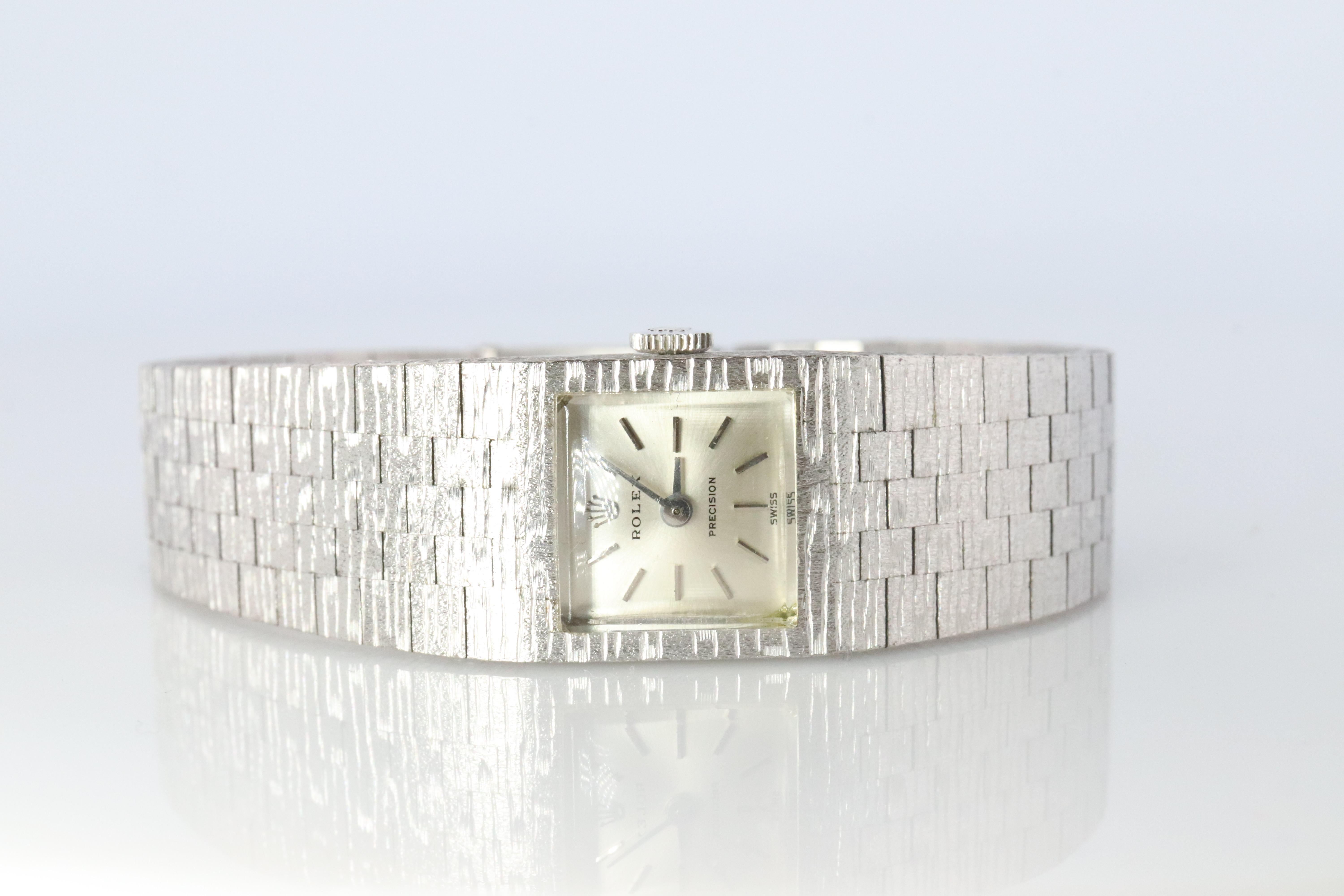 Genuine 18k Rolex Watch. ROLEX Precision 2189 TV Mechanical Windup. Ladies Rolex For Sale 5