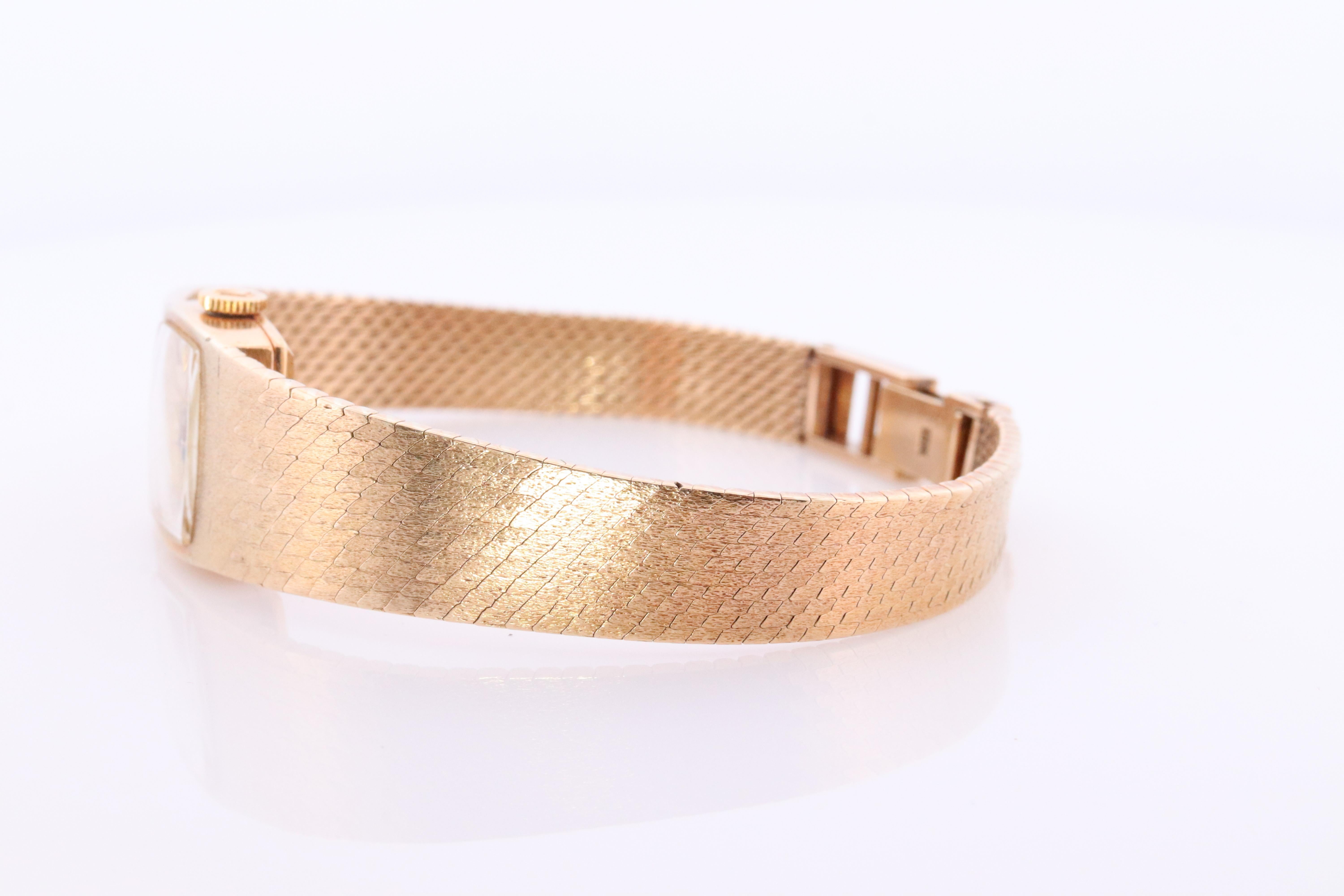 Genuine 18k Rolex-Uhr. ROLEX Precision 2629 TV Mechanische Aufzugsbeleuchtung. Damen Rolex 6