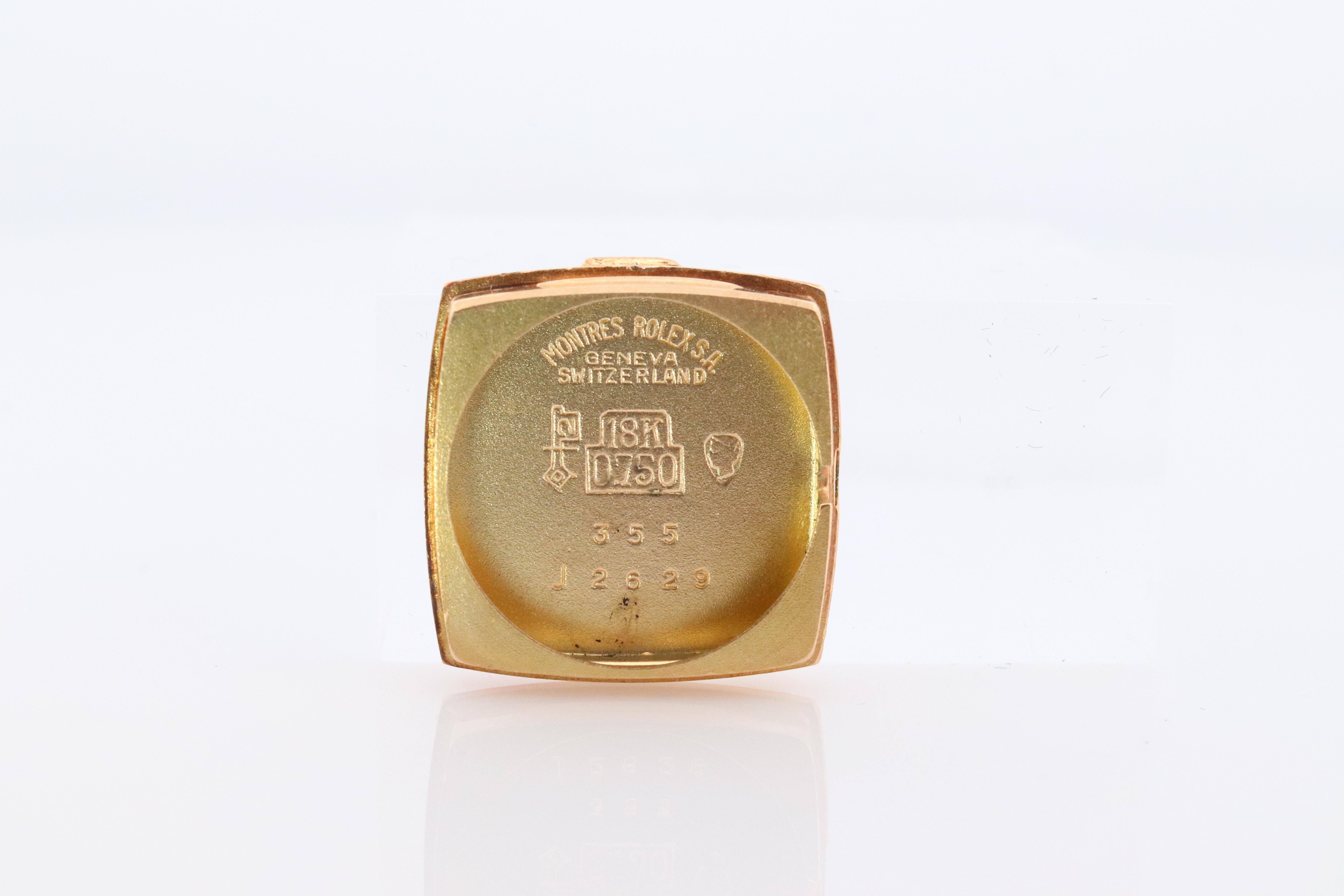 Genuine 18k Rolex-Uhr. ROLEX Precision 2629 TV Mechanische Aufzugsbeleuchtung. Damen Rolex 2