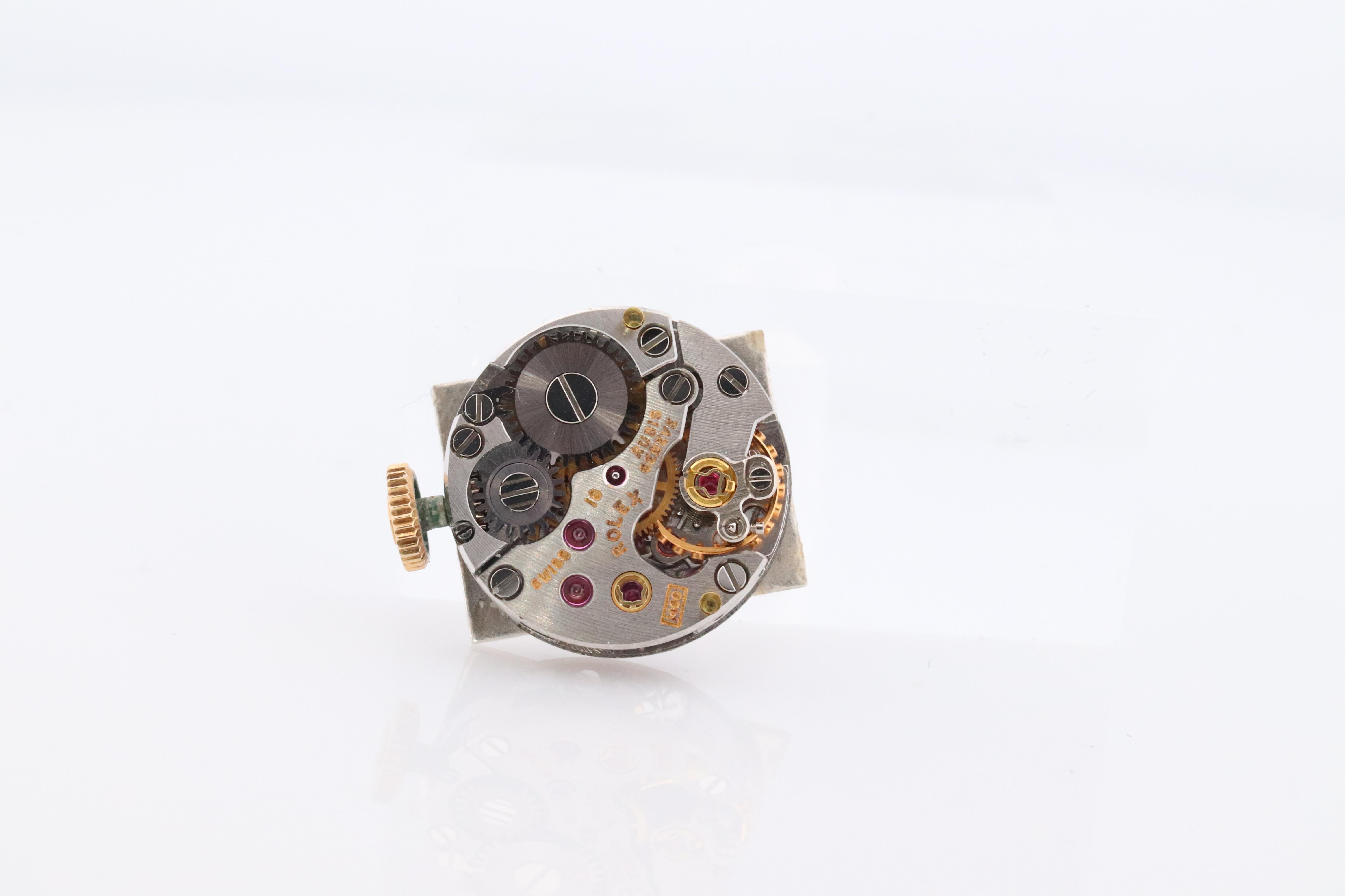 Genuine 18k Rolex-Uhr. ROLEX Precision 2629 TV Mechanische Aufzugsbeleuchtung. Damen Rolex 3