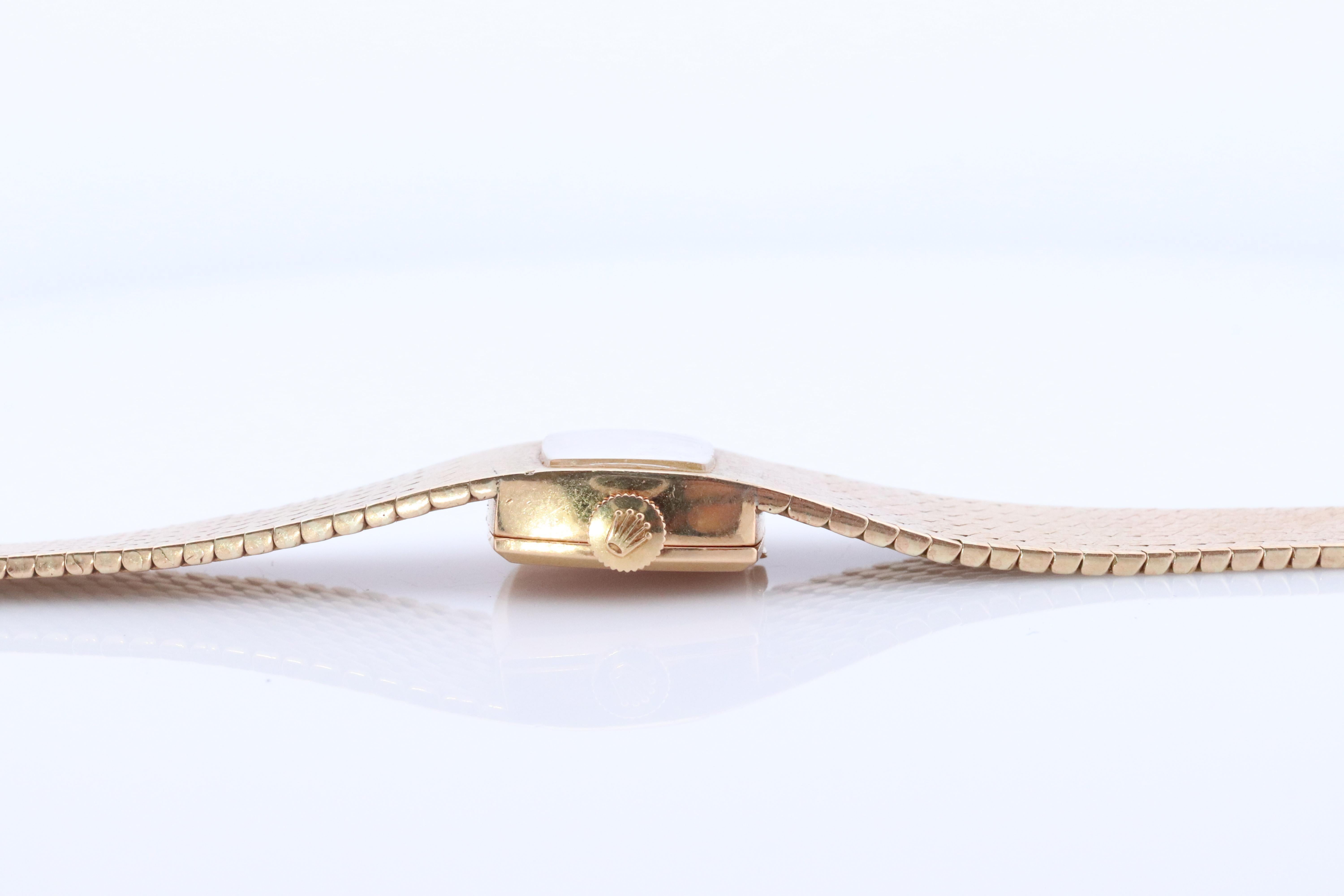 Genuine 18k Rolex-Uhr. ROLEX Precision 2629 TV Mechanische Aufzugsbeleuchtung. Damen Rolex 4