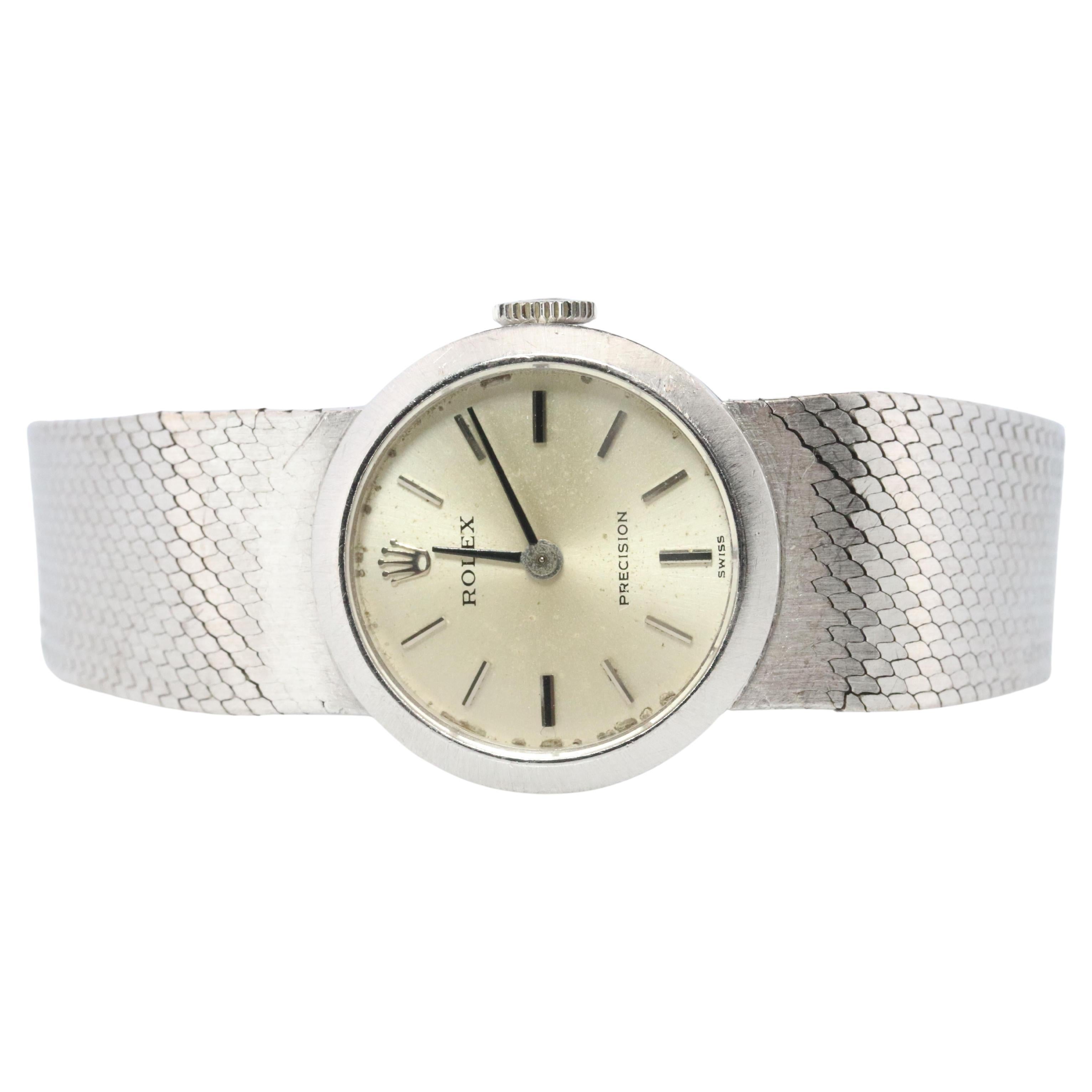 Genuine 18k Rolex Watch. ROLEX Precision 2642 Mechanical Windup. Ladies Rolex