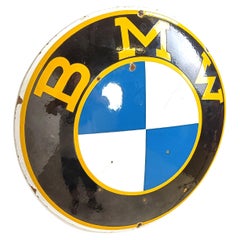 Genuine 1950's Retro BMW Enamel Dealership Wall Sign