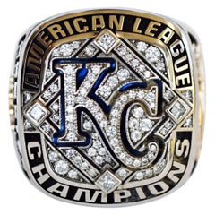 Genuine 2014 Kansas City Royals American League Championship Gold & Diamond Ring