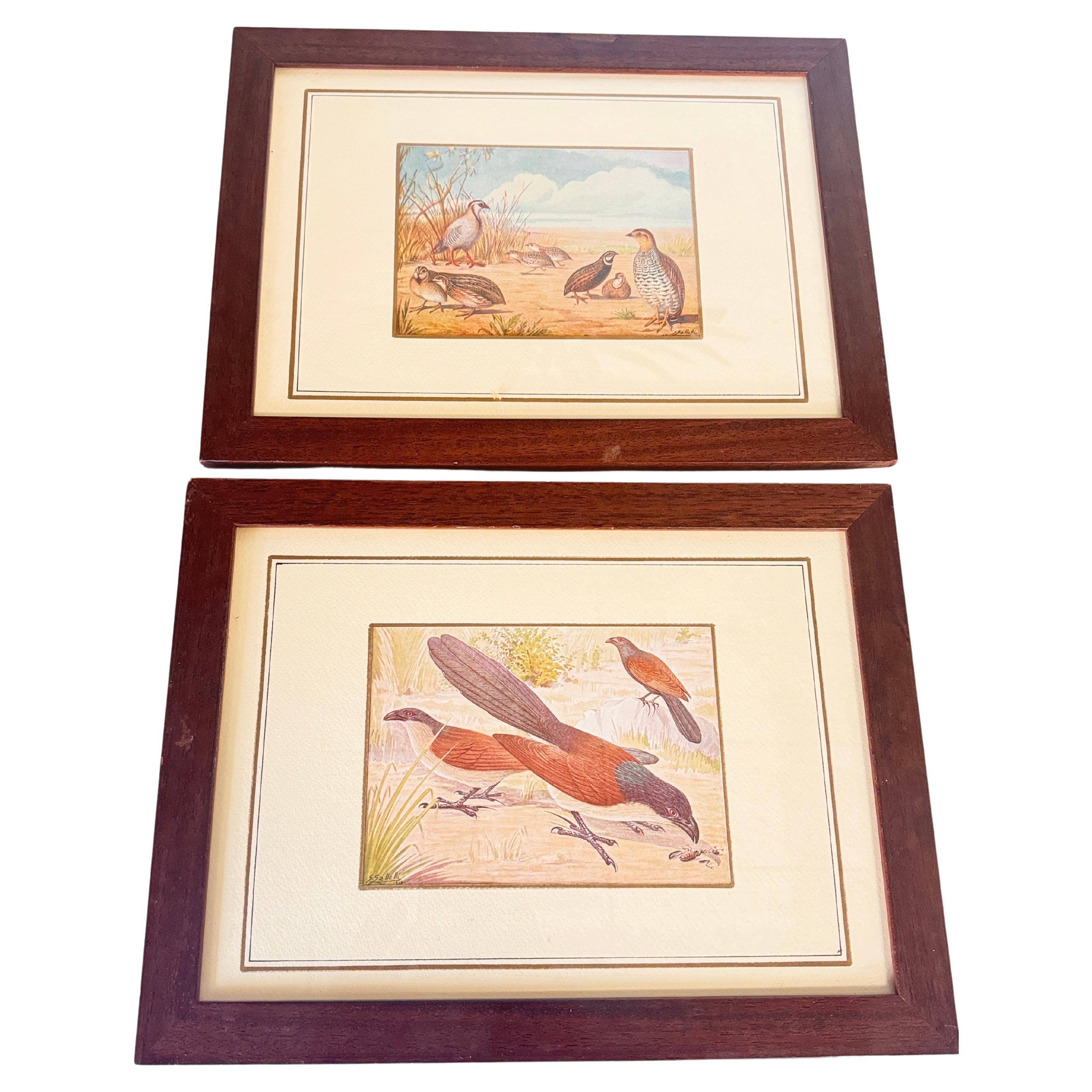 Genuine 20th Century Pair of Water Color by G Galelli Italy Signed Dated  1938  For Sale