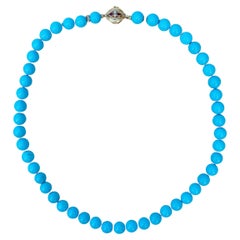 Autentica collana in oro con diamanti e rubini da 295 carati, blu, della Bella Addormentata, con diamanti e rubino