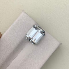 Echter 5,35 Karat natürlicher loser Aquamarin im Smaragdschliff Edelstein aus Pakistan