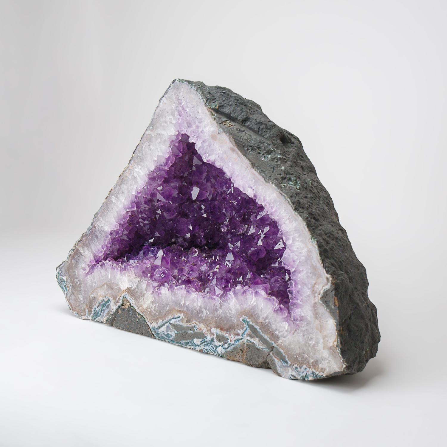 Genuine Amethyst Cluster Geode from Brazil  (34 lbs) In New Condition For Sale In New York, NY