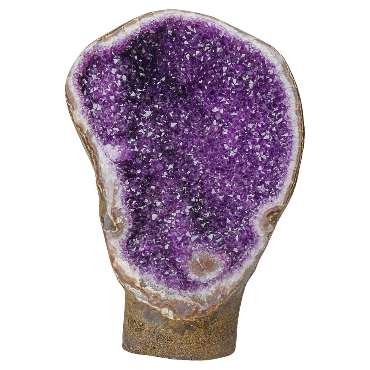 Genuine Amethyst Cluster Geode from Brazil (35 lbs) For Sale