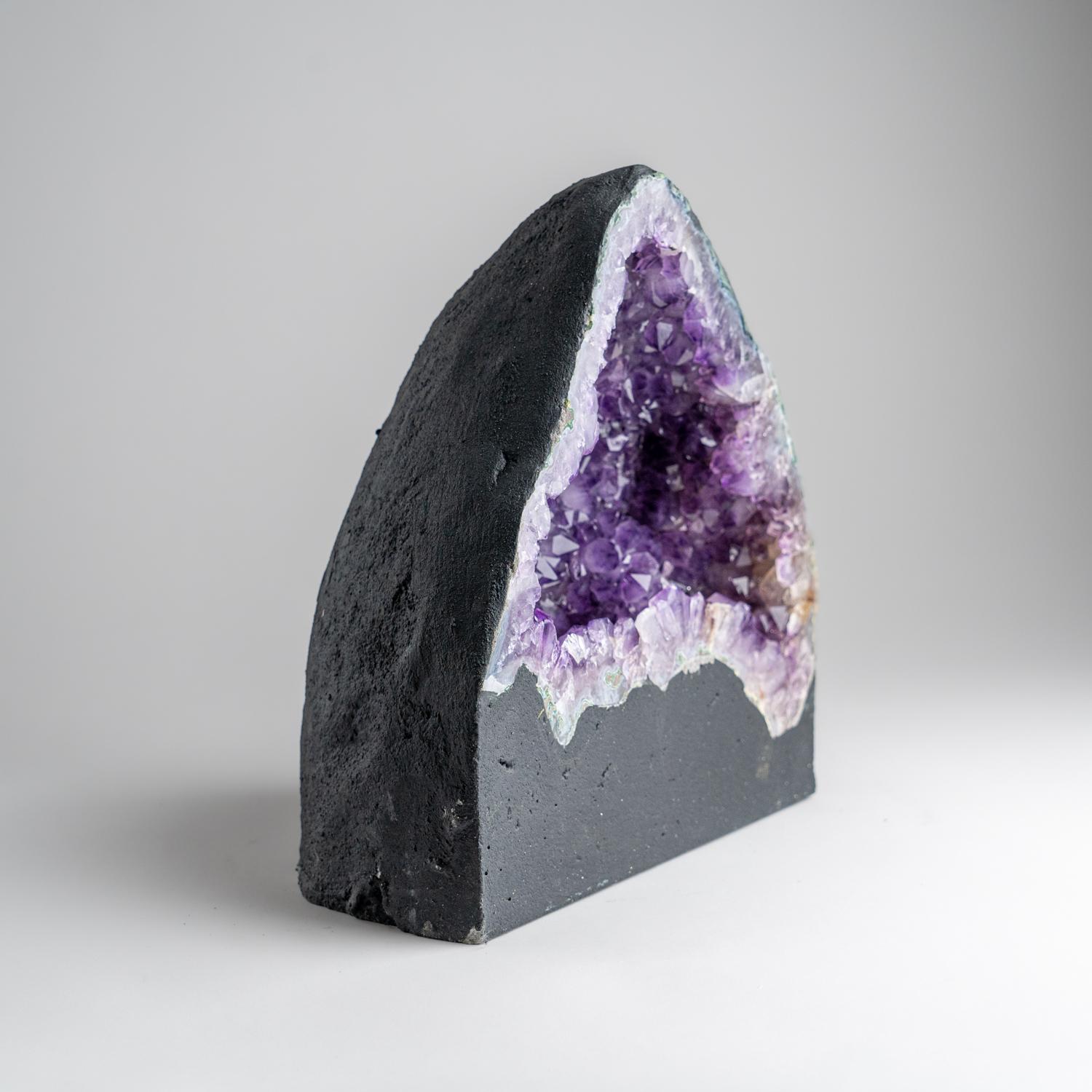 XXI secolo e contemporaneo Geode a grappolo di ametista autentica dall'Uruguay (20 libbre) in vendita