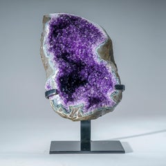 Genuine Amethyst Cluster Geode on Stand from Uruguay (12 lbs)